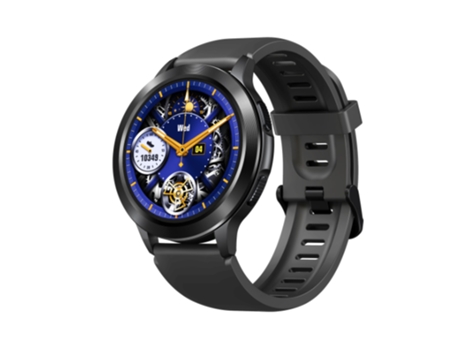 Reloj inteligente Zeblaze Btalk 2 con esfera negra y correa de caucho de 33 mm Reloj inteligente ROGBID