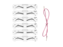 Set De Moldes De Cejas Peva - Herramienta De Maquillaje Diy Reutilizable Para Principiantes