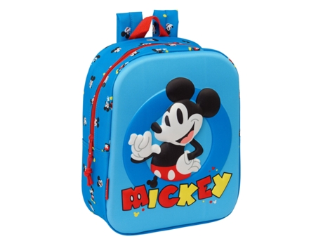Mochila Escolar MICKEY MOUSE CLUBHOUSE Azul 22 x 27 x 10 cm 3D