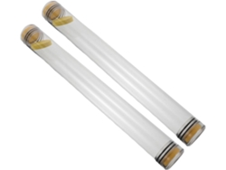 Juego De 2 Tubos Protectores Transparentes, Tubo Rígido Impermeable De 40 Cm Con Tapas Selladas.