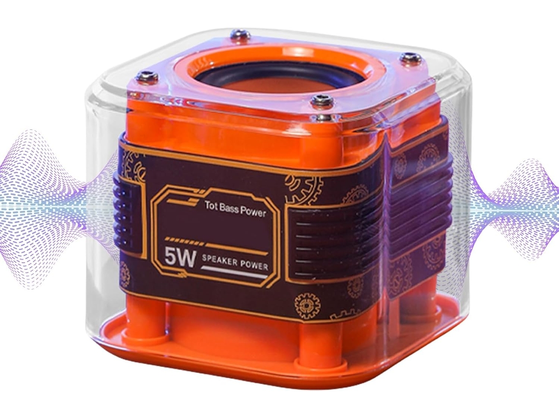 Altavoces De Viaje Con Cable | Altavoz Subwoofer Portátil Compacto