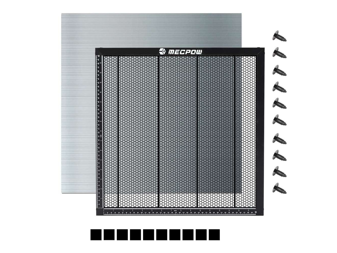 Plataforma de tablero de mesa de trabajo de panal de grabador láser MECPOW H44 440x440mm para máquina cortadora de grabado láser