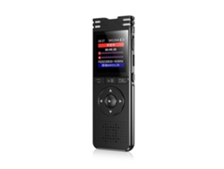 Grabadora de voz activada por voz de 64 GB con reproducción para conferencias y reuniones Monitor de grabación Contraseña de entrada de línea Negro YEMAESRE
