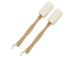 Esponja De Lufa Para El Baño Con Palitos Naturales, 2 Unidades, Exfoliante Corporal.