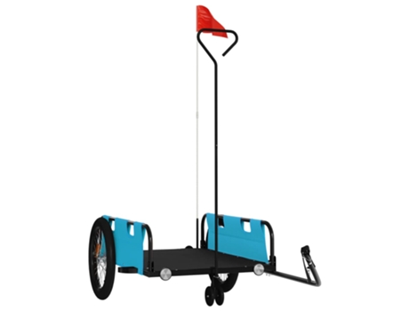 Remolque Para Bicicletas VIDAXL Azul Hierro