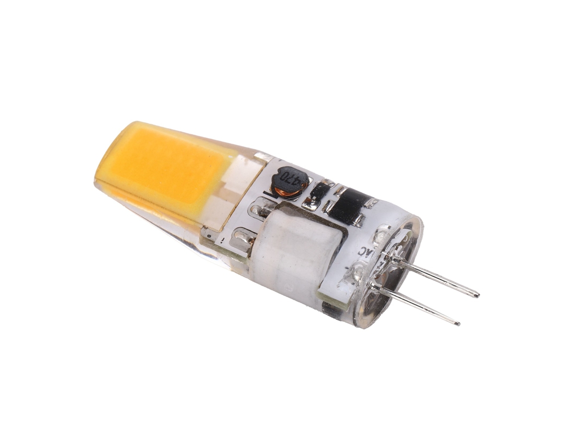 2026-bombilla G4 Led Cob 5w 600lm Silicona Lámpara De Techo Candelabro 12v Blanco Cálido 2700k-3100k 4.2x1.3cm
