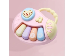 Ats-instrumento Musical Bebé Piano Rosa Multifunción Educativo Prescolar Para Niños Pequeños
