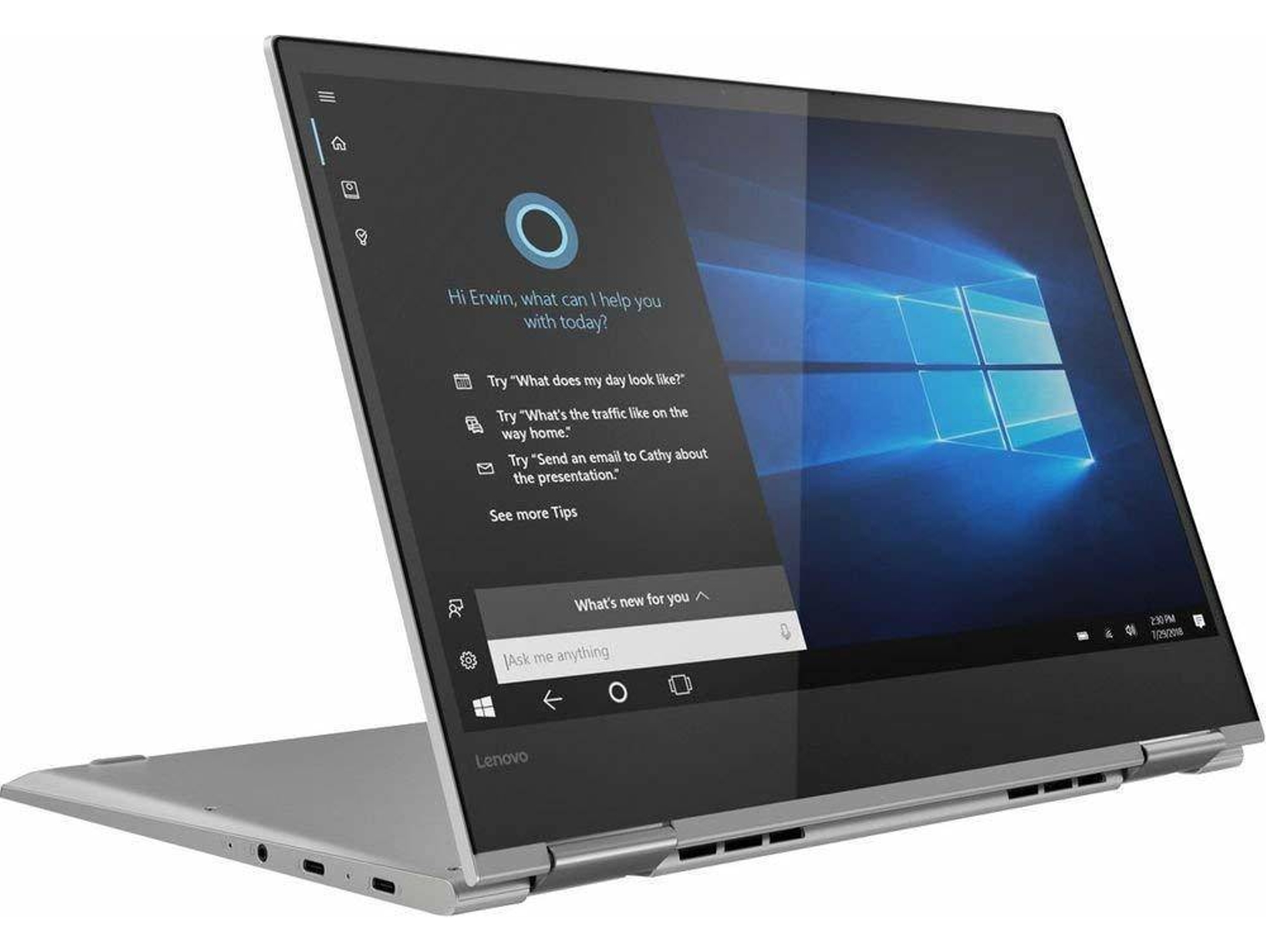 Portátil Convertible 2 en 1 LENOVO Yoga 730 - 81JR0043SP (13.3'' - Intel Core i5-8265U - RAM: 8 GB - 256 GB SSD - Intel UHD 620)