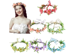 Cinta elástica ajustable con flores para el cabello, corona de flores para mujeres, niñas y adolescentes, ideal para fiestas, bodas, bailes de graduación, bodas, fiestas, bodas, fiestas, bodas, fiestas, eventos, fiestas, bodas, fiesta, eventos, eventos, fiesta...