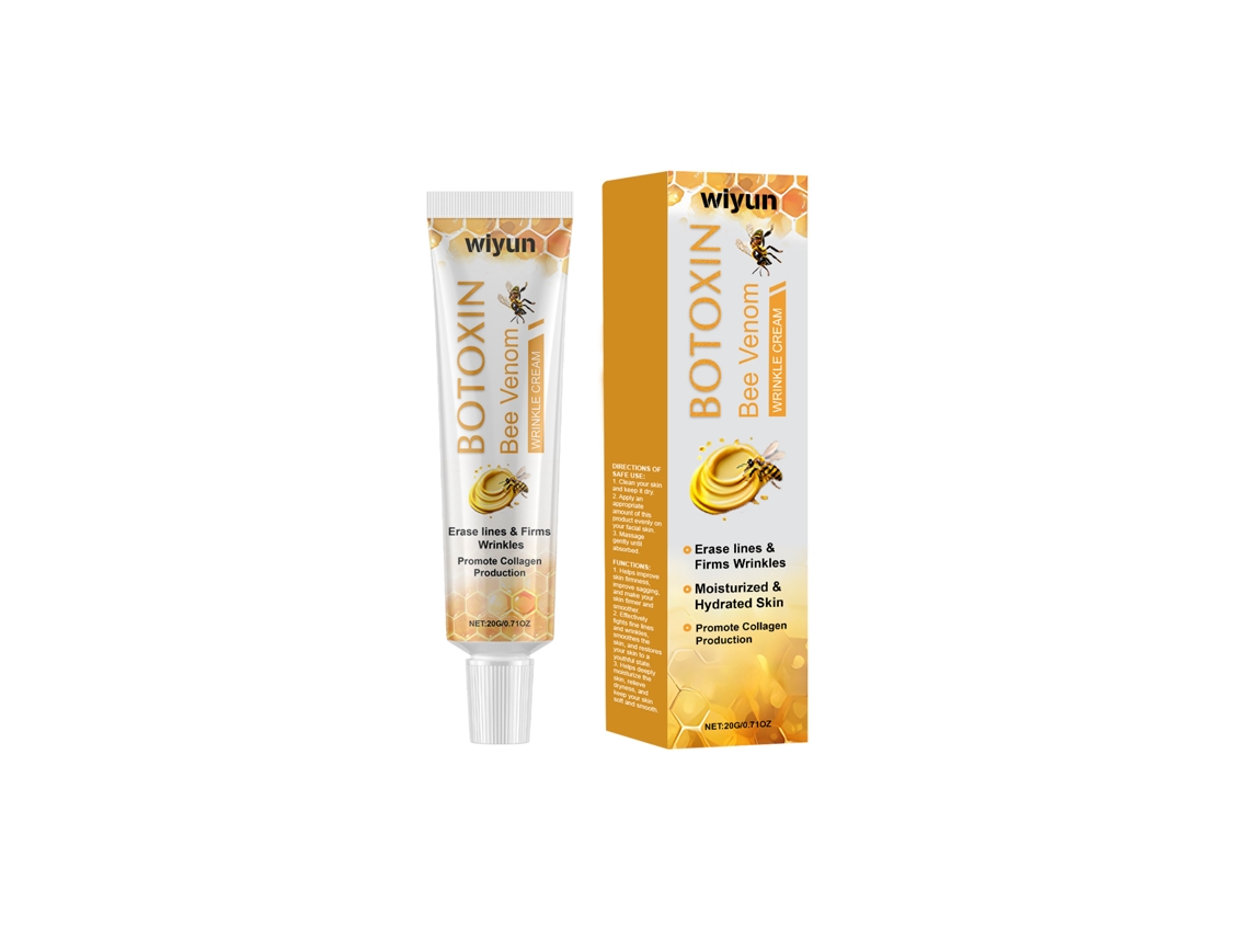 Crema reafirmante con veneno de abeja: cuidado facial hidratante y reafirmante para una piel joven.