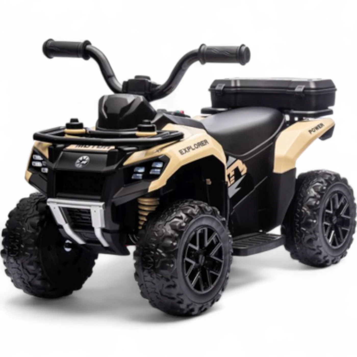 Motocicleta eléctrica para niños de 6 V con ruedas de goma y luces LED Funtastic Land