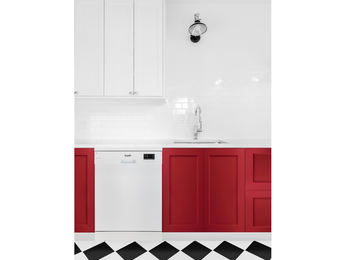 Lavavajillas KUNFT KDW4752N WH (12 Cubiertos - 60 cm - Blanco)