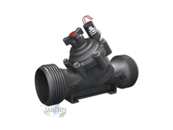 Electrovalvula 9V Agricola 3'' 90Mm Bermad Con Regulador de Caudal Funciona Con Programadores de Riego a Pilas Bateria 9V SUINGA