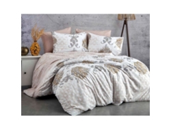 Juego De Cama - Funda Nórdica 220 X 240 + 2 Fundas De Almohada 60 X 60, Algodón Reforzado - Marrón