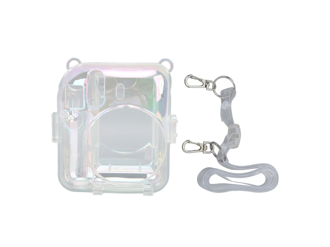 Caja Transparente Para Cámara Instantánea Fujifilm Instax Mini 12 De Pc Con Correa Ajustable Protectora Portátil Para Exteriores