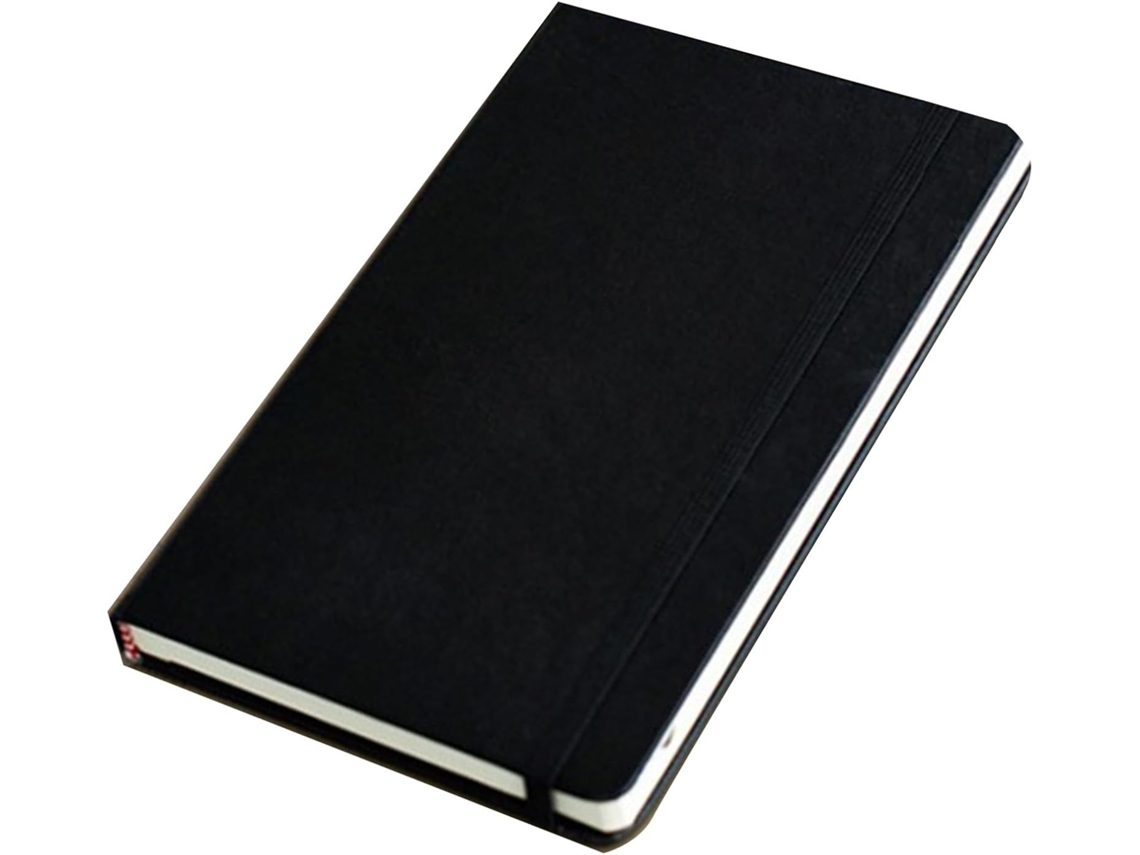 Cuaderno De Negocios De Piel Sintética, Papel Grueso Para Apuntes De Estudio, Cuaderno Negro Para Estudiantes, Cuaderno De Oficina.