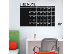 Pegatina de Pared de Pizarra Calendario Mensual en Pizarra AMBIANCE STICKER