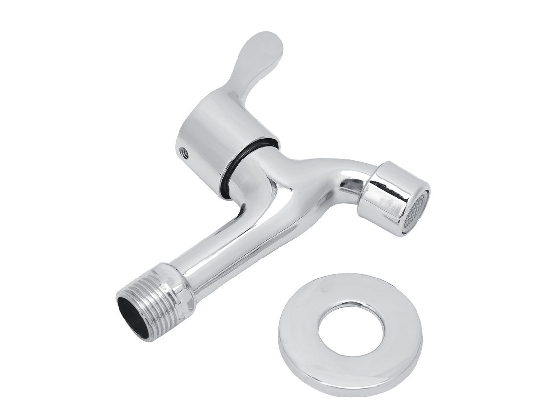 Cabezal de ducha cromado de aleación de zinc G1/2 para baño y cocina.