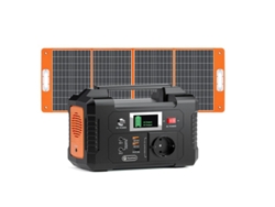 Estación De Energía Portátil Flashfish E200, 200 W + 151 Wh + Panel Solar Portátil Tsp60 18v,100 W