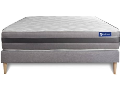 Conjunto de Somier + Colchón ACTISOM Actiflex Relax (Gris - 120x190cm)