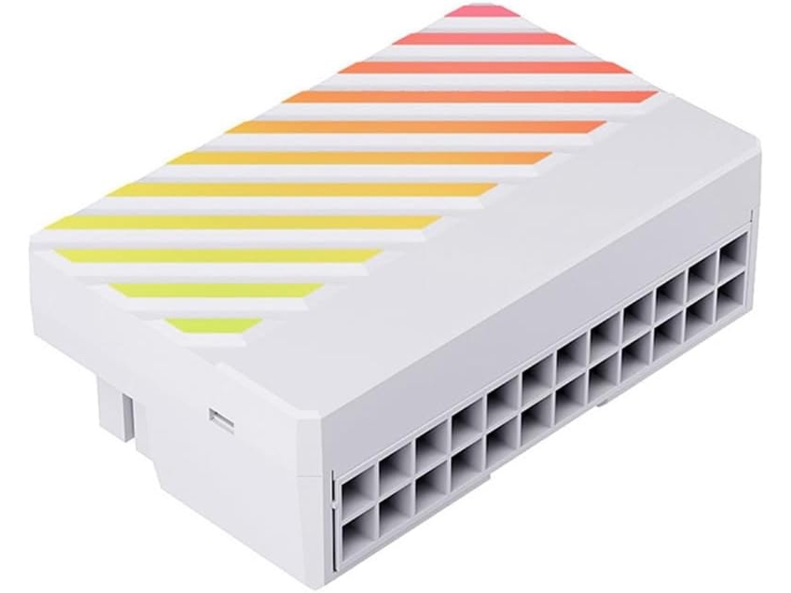 Adaptador Argb Atx De 24 Pines, Convertidor Rgb De 90° Para Fuente De Alimentación De Placa Base 24pln