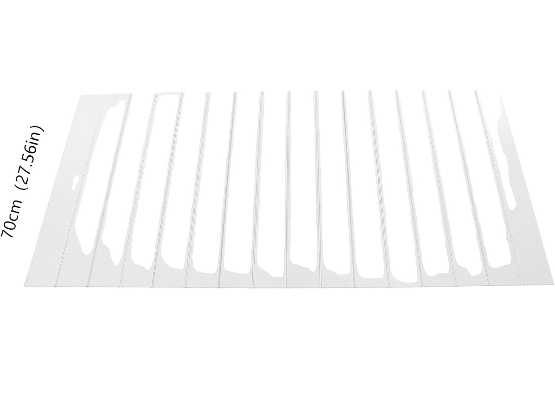 Funda plegable para bandeja de bañera, resistente a la humedad, fácil de limpiar, blanca.