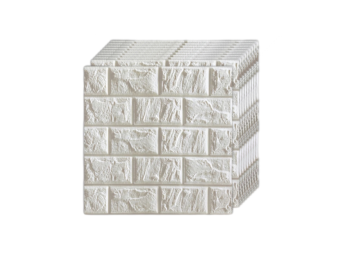 10 paneles de pared 3D autoadhesivos impermeables de 30 cm, pegatinas decorativas de espuma de PE para sala de estar y hogar. Jeiibrzui