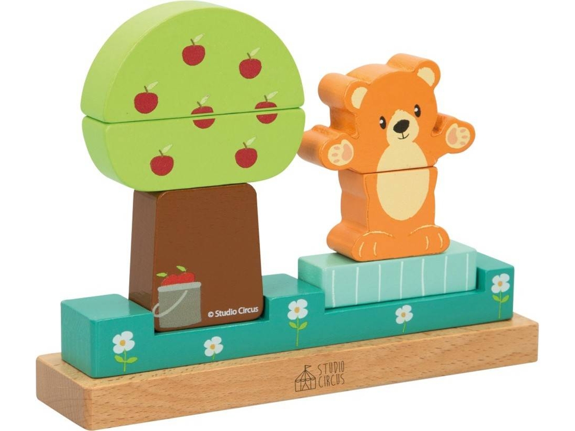 Juguete de Madera WOOMAX Juego Bloques Magnéticos Bosque Studio Circus (Edad Mínima: 2 años)