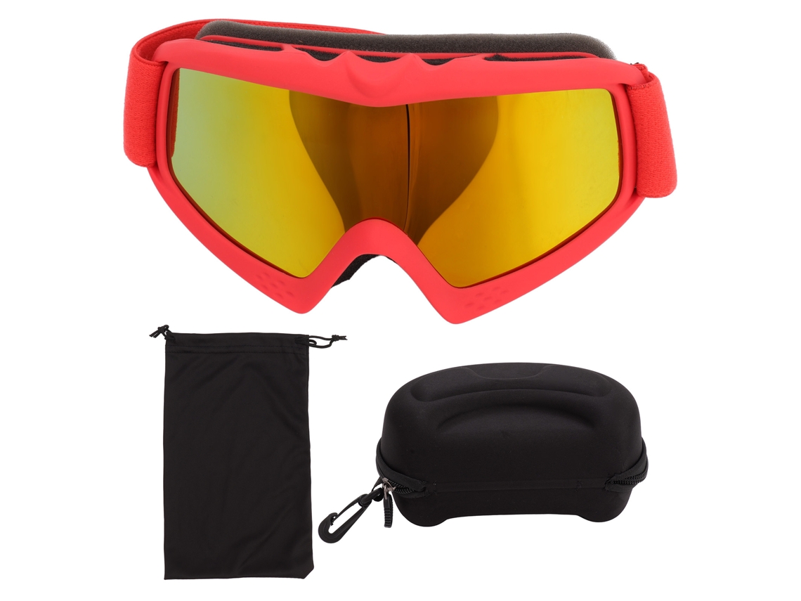 2026-gafas De Esquí Para Niños Con Lente Hd, Protección Uv, Resistencia A Impactos Y Ajustables, Color Rojo