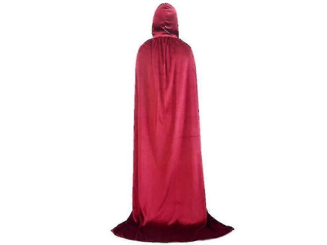 2026-capa Con Capucha Unisex De Terciopelo Largo, Ideal Para Disfraces De Halloween Y Cosplay