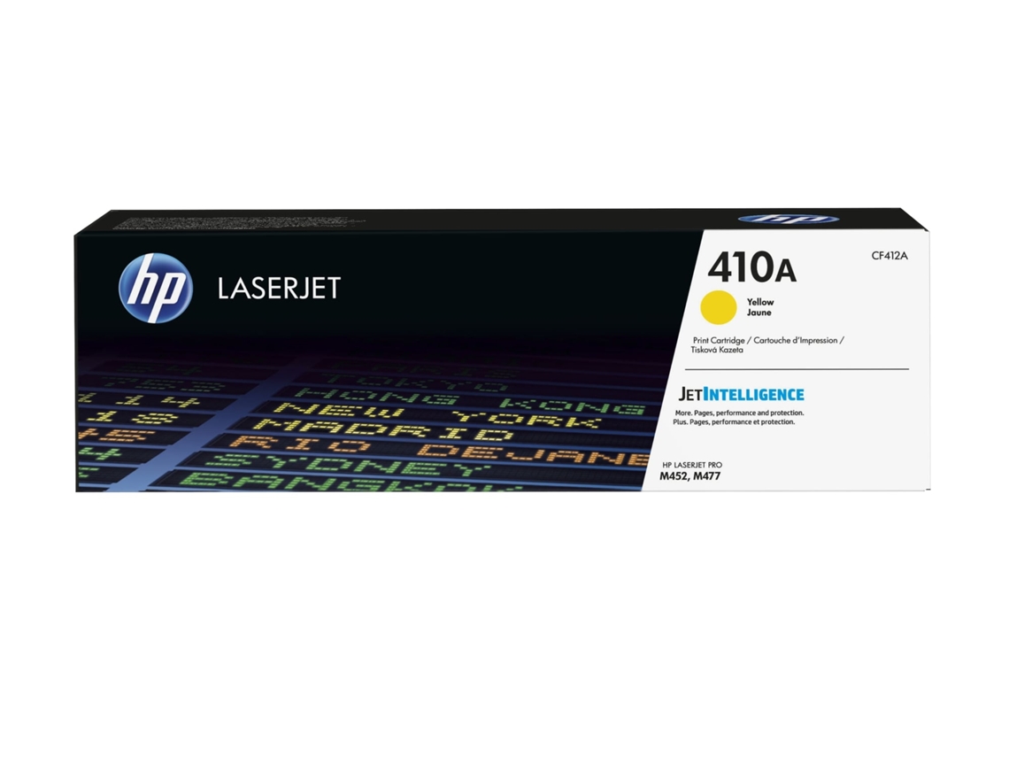 Cartucho de tóner original LaserJet HP 410A amarillo Laserjet  Pro series M452 y M477