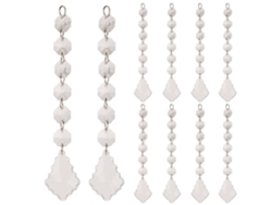 Baok-10 Piezas Lote Diamantes Acrílicos 6+1 Para Decoración de Bodas Colgantes de Cristal Decoración de Joyería(e)
