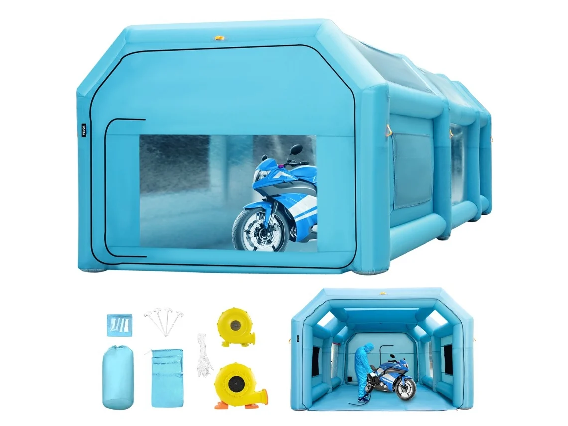 VEVOR Cabina de Pintura Inflable 6x3x2,5 m Carpa Hinchable para Automóviles