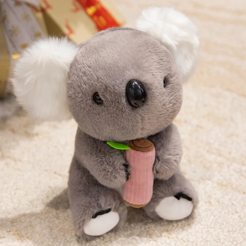 (gris, 25 Cm) Lindo Peluche De Koala De Animales Del Bosque Estilo Dibujos Animados