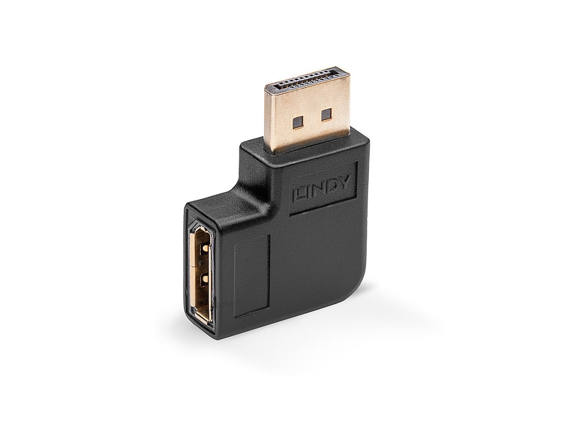 LINDY 41334 Cambiador de Género para Cable Displayport Negro