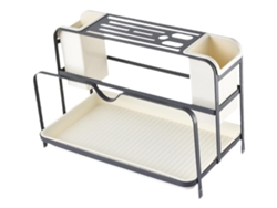 Organizador de utensilios de cocina Cadelery de canalé gris slowmoose