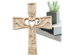 Corazón de madera hueco con forma de mariposa para decoración de San Valentín, ideal para hombres, bodas, iglesias cristianas y viajes - GOKOCO