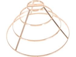 Estructura Metálica Para Lámparas De Bricolaje, Soporte Ligero Con Bordes Lisos, Resistente A La Deformación, Para