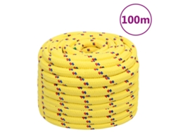 Cuerda De Barco Polipropileno Amarillo 20 Mm 100 M