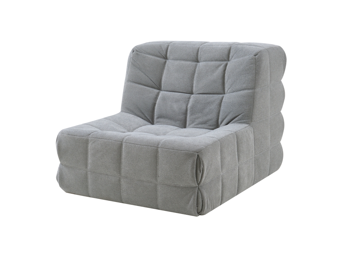 Sillón De Suelo Koskyvn Textil 75x90x100cm - Gris [EN.CASA]