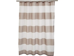 2026-cortina De Ducha De Tela Impresa, Marrón Claro/beige, 180 X 180 Cm