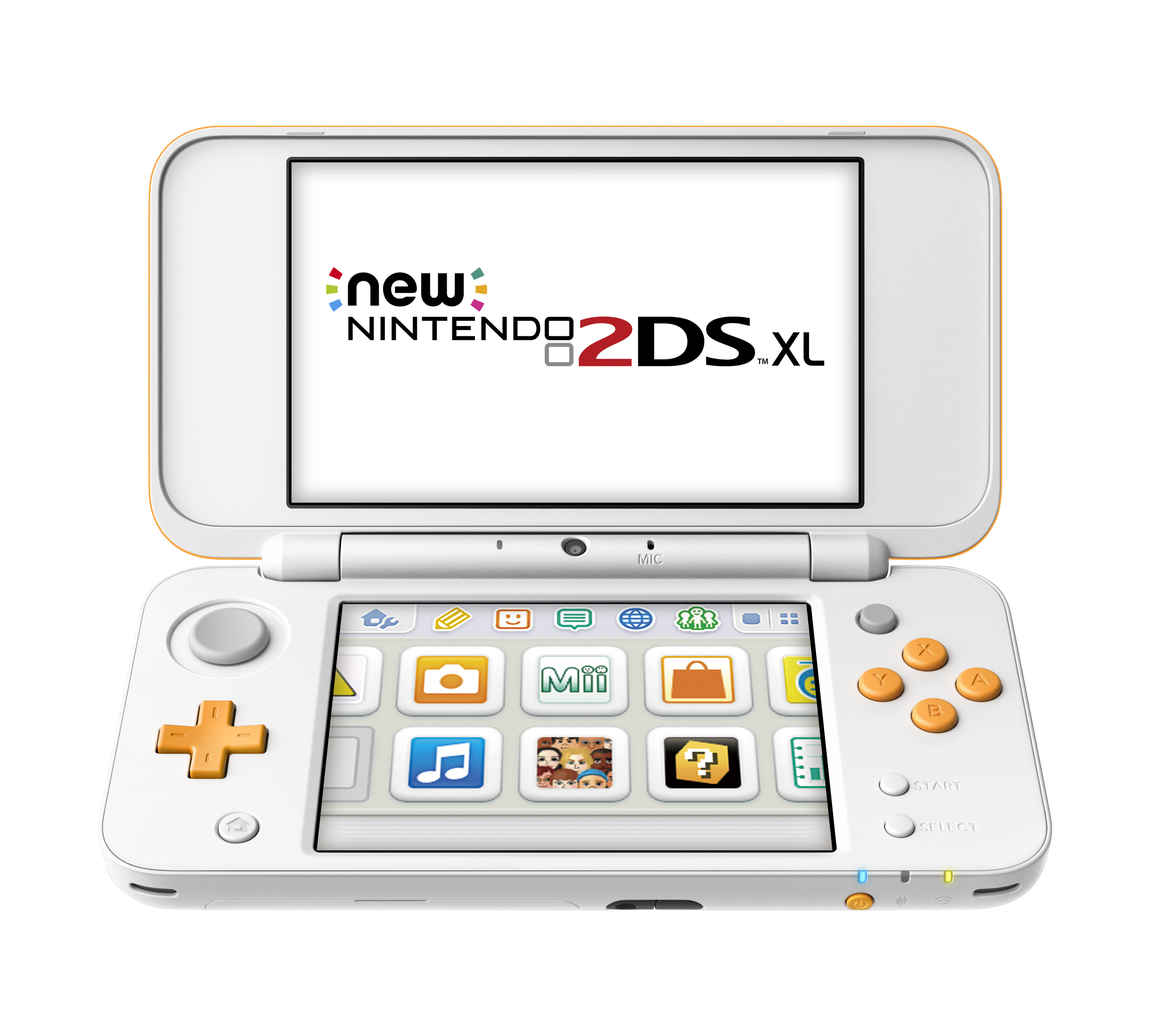 Consola NINTENDO 2DS XL Blanco-Naranja