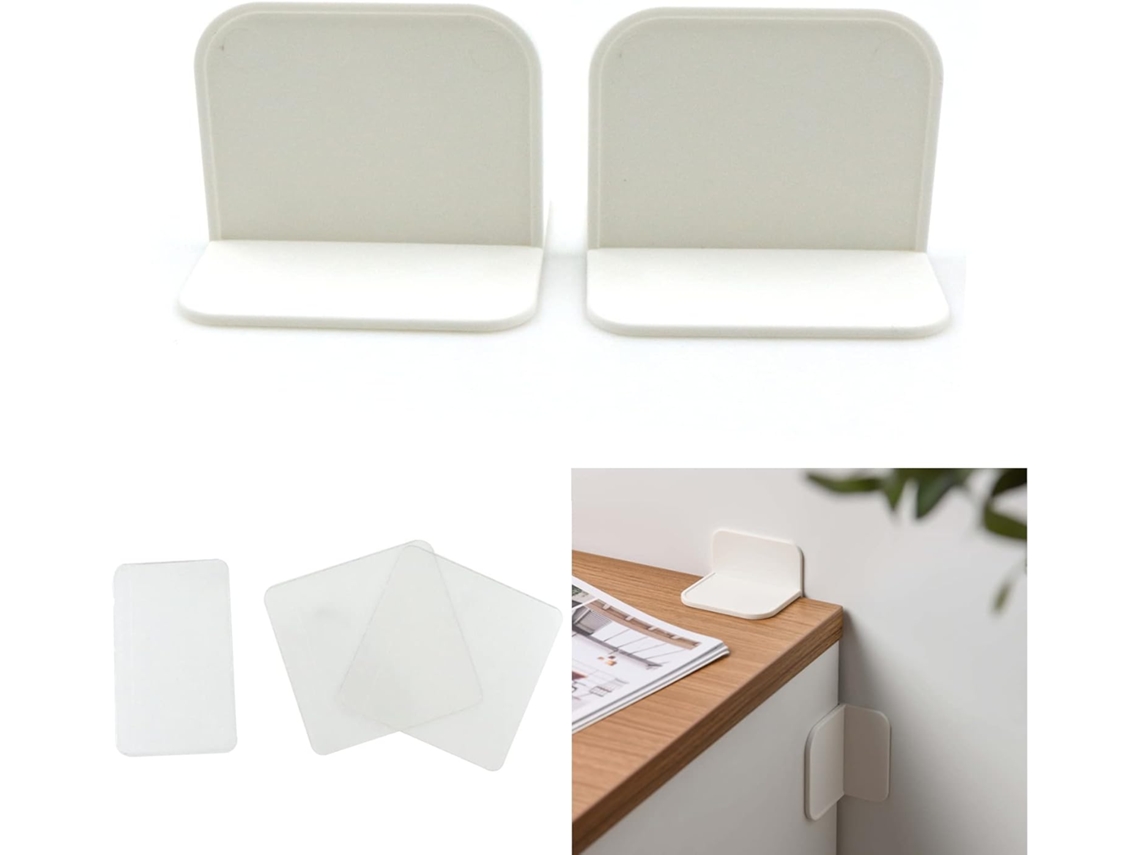 4 Cintas Anti-caída Muebles Blanco Para Seguridad Infantil, Fijación Pared
