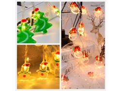 2026-cadena De Luces Decorativa Navideña Blanca Caliente Colgante Feriado Lámpara Decoración Hogar