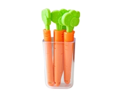 5 Pinzas De Plástico Para Aperitivos Con Estuche Magnético Para Cerrar Bolsas De Comida Y Pan En La Cocina.