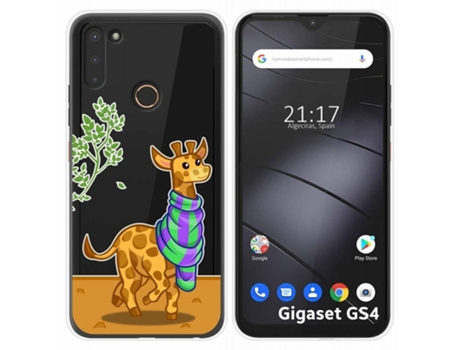 Carcasa Gigaset GS4 TUMUNDOSMARTPHONE Dibujos Transparente Multicolor