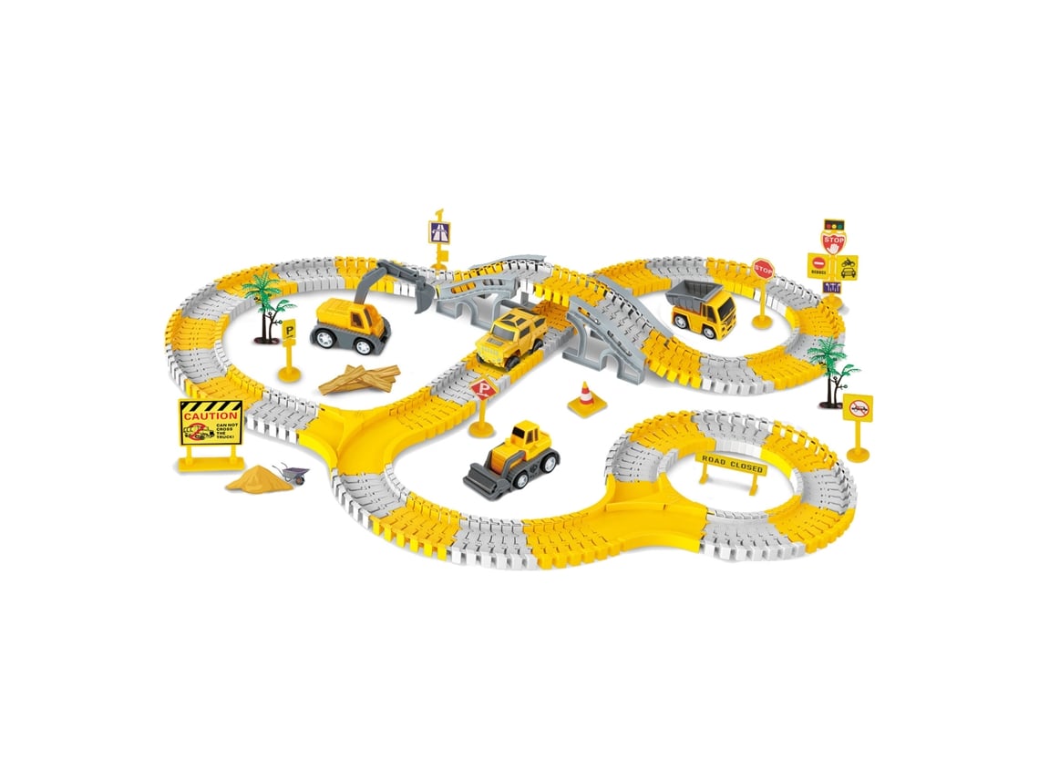 Brinquedos De Blocos De Pista De Carro Educativo Diy Para Crianças Desenvolvimento Cerebral Tipo 1