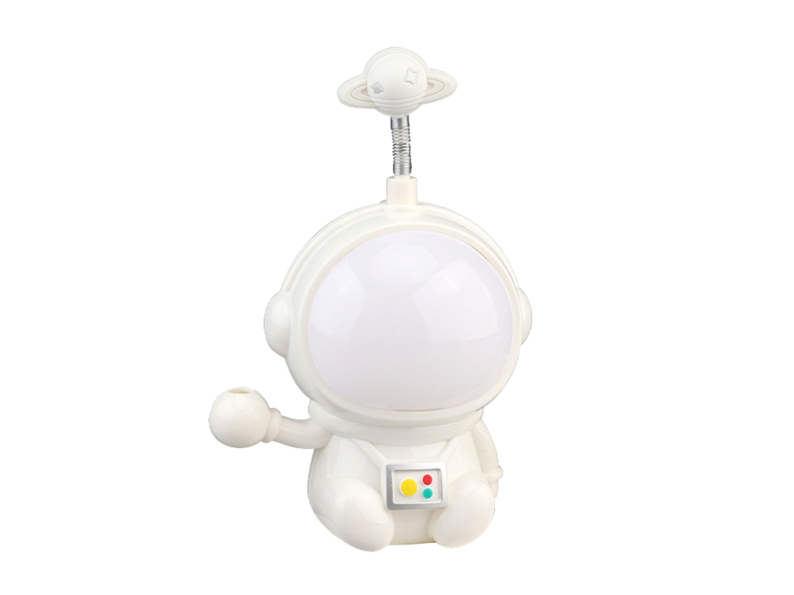 2026-luz De Noche Astronauta Cute Usb Cargable 2 Niveles Regulables Para Dormitorio Decorativa Blanco
