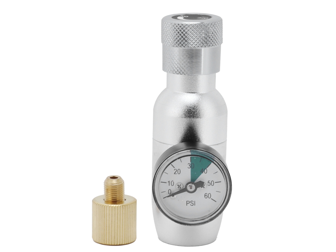 Regulador De Co2 Con Manómetro Para Elaboración Casera De Cerveza Y Accesorios Para Barriles De Refresco Mfl 3/8 Pulg.