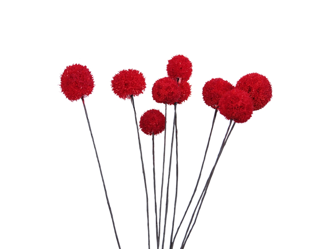 Flores Artificiales Secas Billy Ball Decoración De Jardín Y Hogar Flores Artificiales Secas Billy Ball